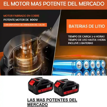 Guadaña Inalambrica Doble Bateria 48V